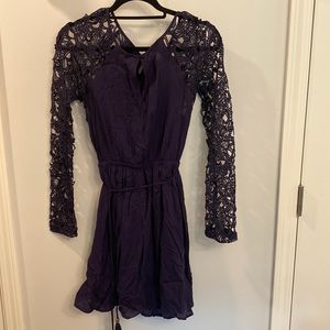 Navy Mini Long Sleeve Dress